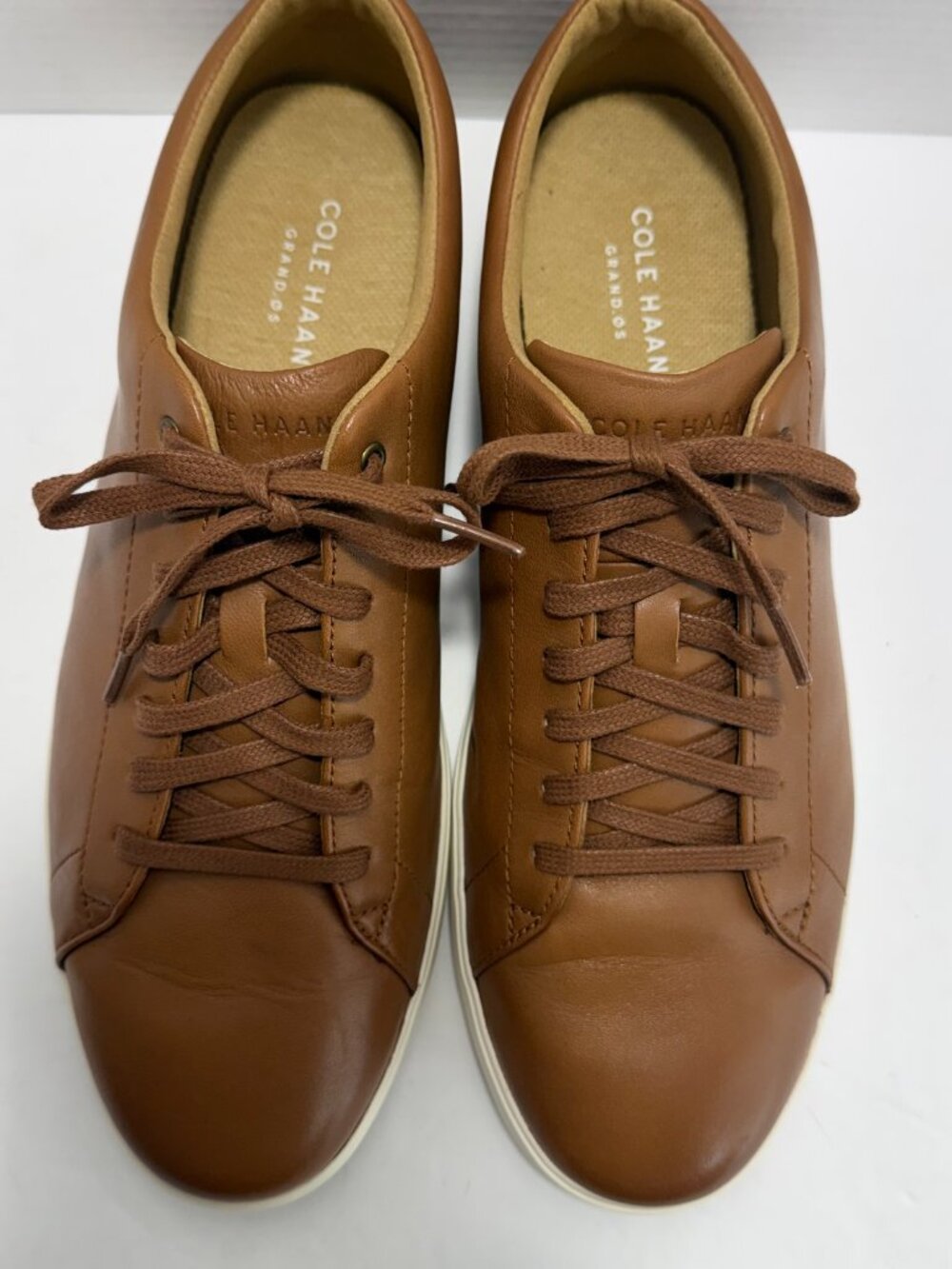 Cole Haan Grand Crosscourt Shoes Mens Size 11.5 Brown Leather Sneakers C26521